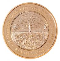 Lebó Ferenc (1960-) 1992. "Európában, Európáért / Magyarország - Sevilla Expo 1992" aranyo...