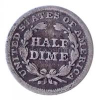 Amerikai Egyesült Államok 1851. 1/2d Ag (1,38g) T:2-,3
USA 1851. 1/2 Dime Ag (1,38g) C:VF,F 
Kraus...