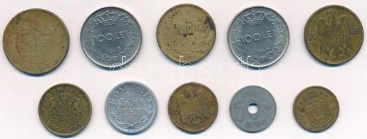 Románia 1921-1947. 50b-10.000L (10xklf) T:1--3 Romania 1921-1947. 50 Bani - 10.000 Lei (10xdiff) C:AU-F
