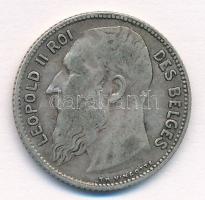 Belgium 1909. 1Fr Ag II. Lipót T:2- Belgium 1909. 1 Franc Ag Leopold II C:VF