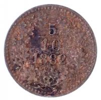 1882KB 5/10kr Cu T:2,2- 
Adamo M3.1