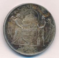 1939. 5P Ag "Horthy balra" T:2 patina
Adamo P8.2