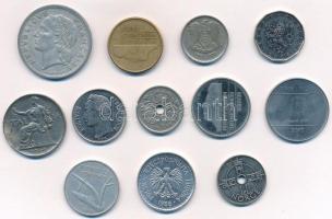 Vegyes 12db-os fémpénz tétel a világ minden tájáról, mind klf T:1-,2
Mixed 12pcs of coins from all ...