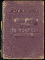 1942 Magyar Királyi Államvasutak félárú jegy váltására jogosító fényképes igazolványa