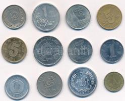 Vegyes 12db-os Közel- és Távol-keleti fémpénz tétel, mind klf, benne kínai, thai, szingapúri és marokkói érmék T:1-,2 Mixed 12pcs of Middle and Far Eastern coin lot, all diff, with Chinese, Thai, Singapore and Moroccan coins C:AU,XF