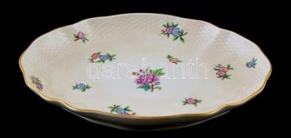 Herendi Eton mintás tálca, kézzel festett, jelzett, apró kopásokkal, 26×20,5 cm