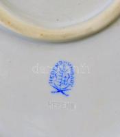 Herendi Eton mintás tálca, kézzel festett, jelzett, apró kopásokkal, 26×20,5 cm