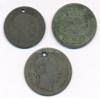 3db-os vegyes rossz tartású, sérült, ezüstpénz tétel, közte Német Államok / Poroszország 1830A 1gr A...