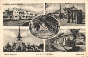 Zamárdi, Balatonzamárdi; vasútállomás, Pannonia, Telepi kápolna, Felső kereskedelmi tanárok üdülője
