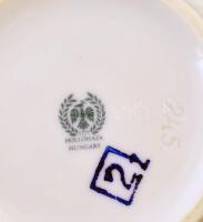 Hollóházi Erika mintás bonbonier, matricás, jelzett, apró kopásnyomokkal, m: 14 cm