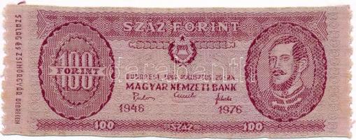 1976. 100Ft textil bankjegy.
