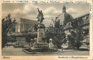 1943 Miskolc, Erzsébet tér, Kossuth szobor