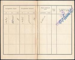 1930 Függelék gépjárművezetői igazolványhoz, benne a "Székesfővárosi Autobusüzem" pecsétjé...