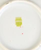 Zsolnay hiányos mokkás készlet, matricás, jelzett, apró kopásnyomossal