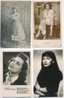 7 db főleg MODERN színésznő lap (Blaha Lujza, Greta Garbo, Karády Katalin, stb.) / 7 mainly MODERN actress motive cards