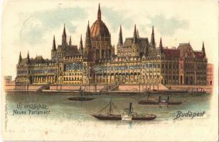 1902 Budapest V. Új Országház. Gustav Ertel litho (EK)