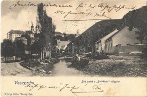 1903 Veszprém, Séd patak a Betekints völgyben. Köves Béla kiadása