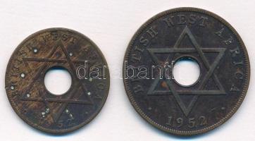 Brit Nyugat-Afrika 1952. 1/2P + 1952. 1P T:2,2- ü.
British West Africa 1952. 1/2 Penny + 1952. 1 Pe...