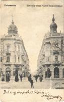 1905 Debrecen, Simonffy utca, városi bérpaloták, Náray József üzlete. Mihály Sámuel kiadása (fl)