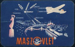 1952 MASZOVLET kártyanaptár