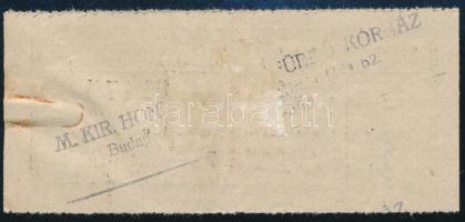 1940 Császár Gyógyfürdő és Gyógyszálló Budapest katona-jegy