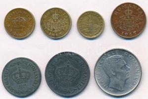 1938-1949. 1L-100L (7x) T:1--2
1938-1949. 1 Leu - 100 Lei (7x) C:AU-XF