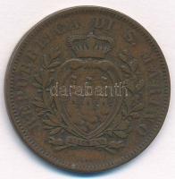 San Marino 1875. 10c Cu T:2-
San Marino 1875. 10 Centesimi Cu C:VF