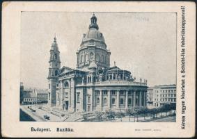 cca 1920-1940 Schicht-féle fehérítő szappan reklámkártya, a hátoldalán a budapesti Szent-István bazi...