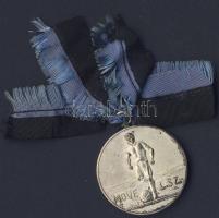 1926. "MOVE L.SZ." labdarúgó fém díjérem szalaggal T:2