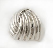 Ezüst(Ag) bordázott csomós gyűrű, jelzett, méret: 57, nettó: 8,2 g