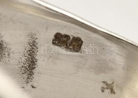 Ezüst(Ag) bordázott csomós gyűrű, jelzett, méret: 57, nettó: 8,2 g