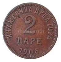 Montenegró 1906. 2p Br T:2
Montenegro 1906. 2 Pare Br C:XF
Krause KM#2