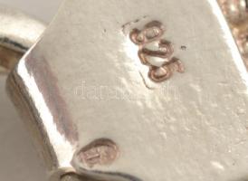 Ezüst(Ag) hétszálas kígyó nyaklánc, jelzett, h: 44 cm, nettó: 34,3 g