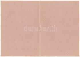 ~1940. "Állami Finomliszt Válótjegy" (2x) "ÁLLAMKINCSTÁR" vízjeles papíron T:I