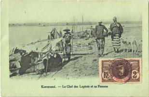 Koroyomé - Le Chef des Laptots et sa Femme /  The head of Laptots and his wife, African folklore, TCV card (EK)