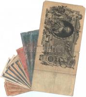 Vegyes 15db-os orosz rubel, magyar korona és szükségpénz tétel T:III-IV