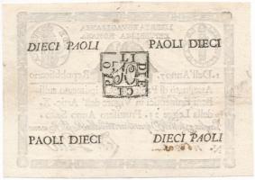 Olasz államok / Római Köztársaság / Francia megszállás 1798. (Dell'Anno 7) 10P assignata, vízje...