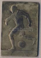 DN Szögletes labdarúgó Br plakett. Szign. L.Berán T:2