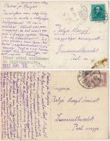 1924/1933 Balástya, Kapitányság - 2 db eredeti fotó képeslap / 2 original photo postcards