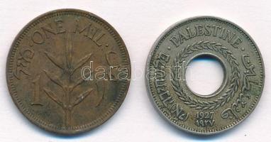 Palesztina 1927. 1m Br + 5m Cu-Ni T:2
Palestine 1927. 1 Mil Br + 5 Mils Cu-Ni C:XF