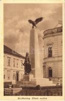 1948 Mezőberény, Hősök szobra, üzlet (ázott sarok / wet corner)