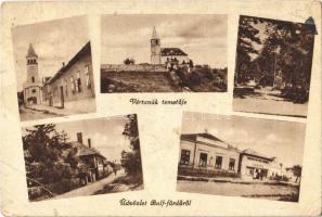 Balf (Sopron), Vértanúk temetője, Hangya Szövetkezet üzlete, templom (EB)