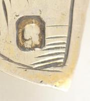 Ezüst(Ag) leveles díszkanál, jelzett, h: 14,3 cm, nettó: 23 g