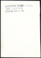 cca 1890 Szalatnyay József (1915-1994) festőművész, pecséttel jelzett fotó, 10,5×7 cm