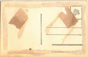 1925 Tápé (Szeged), I. világháborús emlék felavatási ünnepsége. photo (ragasztónyom / gluemark)