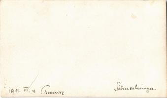 1911 Selmecbánya, Schemnitz, Banská Stiavnica; hajléktalan férfi az utcán / homeless man on the stre...