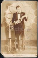 cca 1930 Art Christmas (1905-1961) kanadai jazz szaxofonos aláírt fotója
