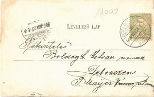 1905 Dicsőszentmárton, Tarnaveni, Diciosanmartin; Római katolikus templom és plébánia, Izraelita tem...