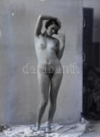 cca 1940 Aktok, 7 db üvegnegatív, 12×9 cm