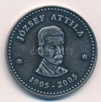 DN József Attila 1905-2005 fém emlékérem (42,5mm) T:2
